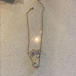 Kendra Scott iridescent glass set
